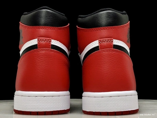 Rep Air Retro Jordan 1 Black 555088-125 Toe 0709